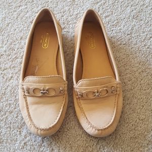 Coach slip on shoes tanish peach color